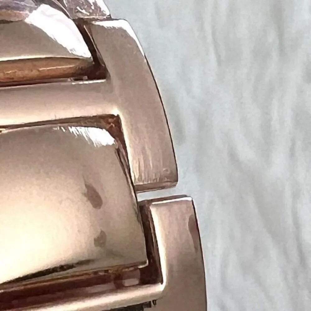Luis Cardini Rose Gold Quartz Women's Watch Elegant Timepiece Black‎ Dial